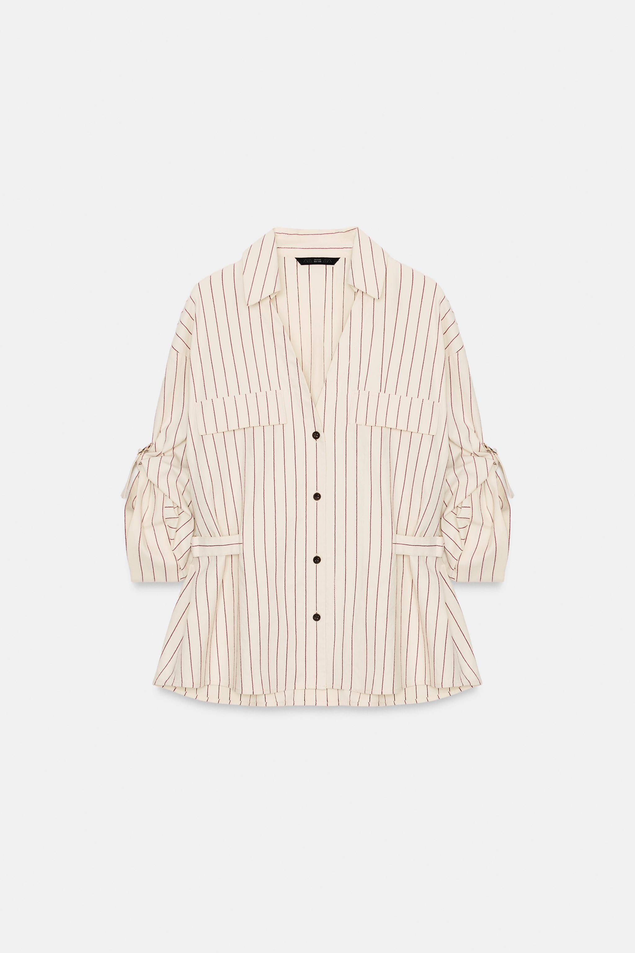CHEMISE SAFARI À RAYURES